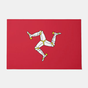 Door Mat with Isle of Man Flag, United Kingdom