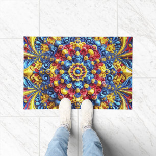 Door Mat with Romanian Colours design