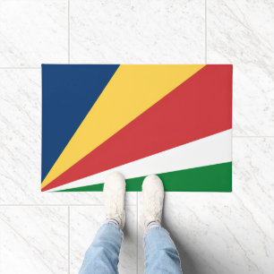Door Mat with Seychelles Colours design