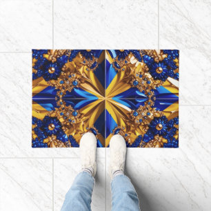 Door Mat with Sweden Colours design