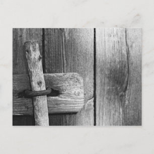 Door of old barn 4 postcard