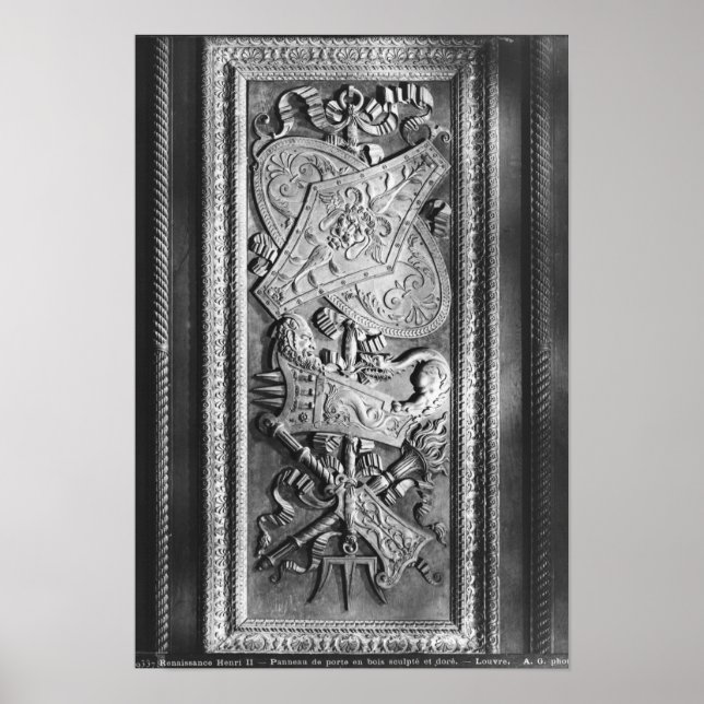 Door panel, Henri II style, c.1556 Poster (Front)