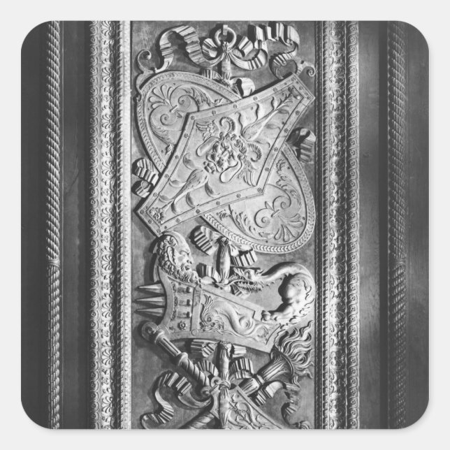 Door panel, Henri II style, c.1556 Square Sticker (Front)