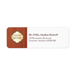 Door Plaque Moving Announcement Label