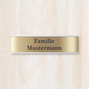 Door sign name plate mailbox sign doorbell sign