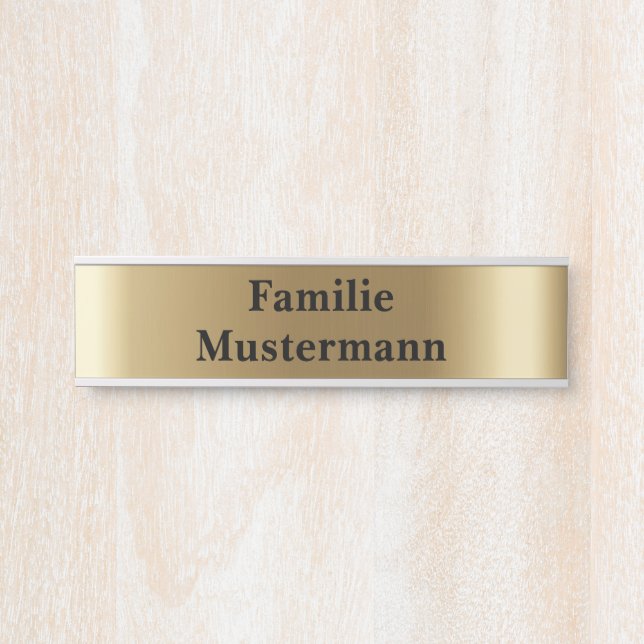 Door sign name plate mailbox sign doorbell sign  (Front)