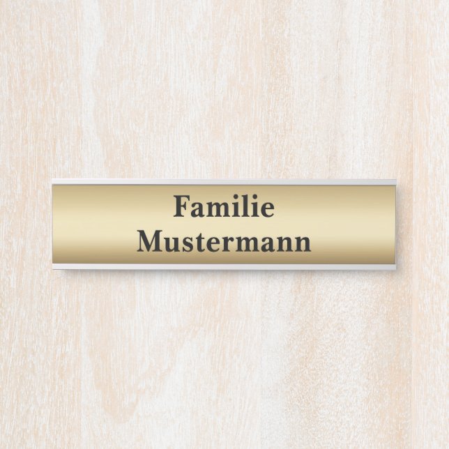 Door sign name plate mailbox sign doorbell sign  (Front)