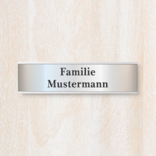 Door sign name plate mailbox sign doorbell sign