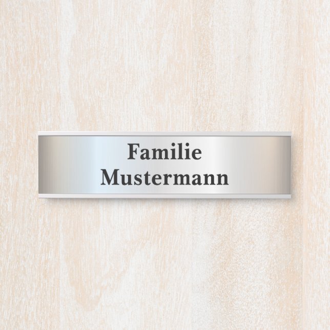 Door sign name plate mailbox sign doorbell sign  (Front)