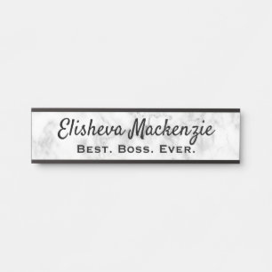 Door Sign Signs Office Name Plate Boss Gift