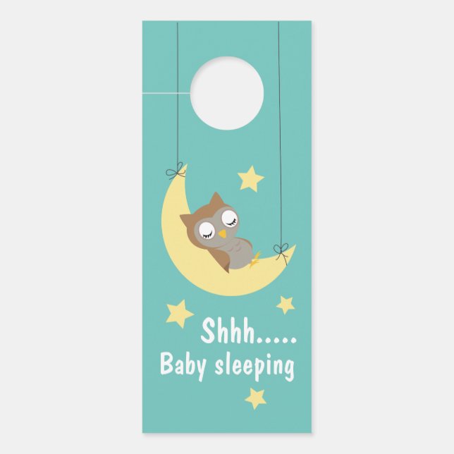 Door sign, to keep it quiet for the baby hanger (Front)