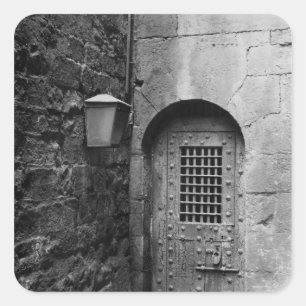 Door to Newgate Prison Square Sticker