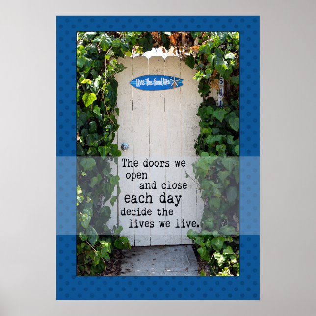 Door We Open door photograph Poster (Front)