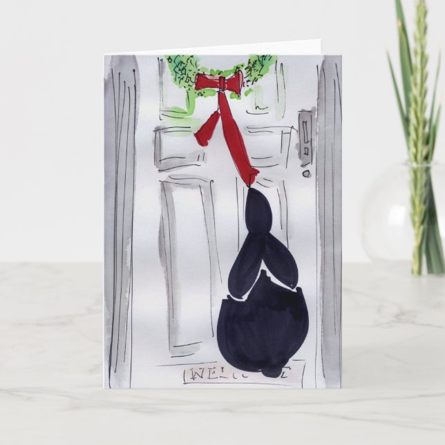 Door Wreath Holiday Card (Front)