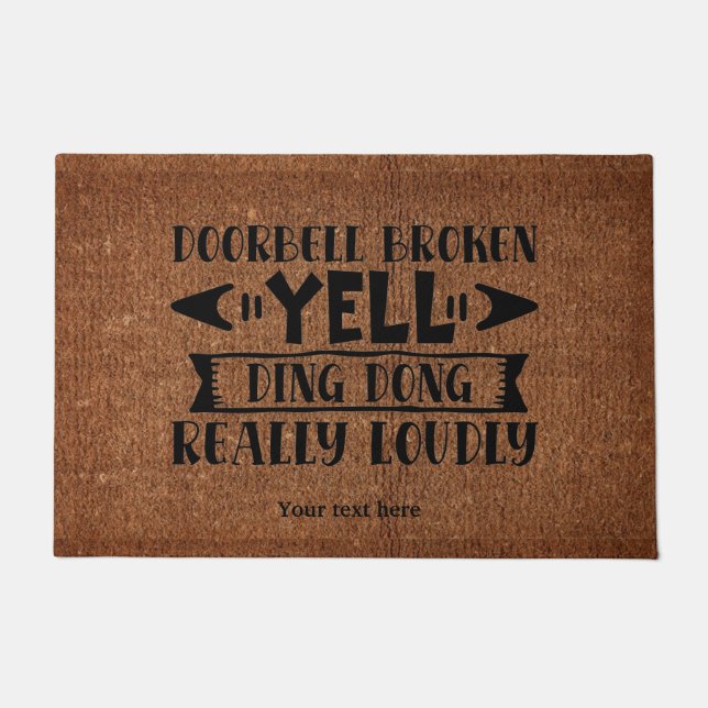 Doorbell broken doormat (Front)