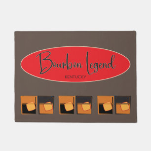 Doormat - Bourbon Legend Oval and Bourbons