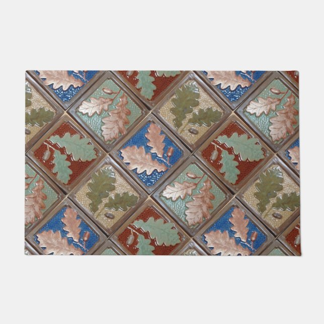 Doormat, Craftsman Oak leaves Doormat (Front)