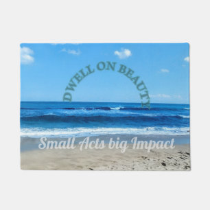 Doormat Earth day - dwell on beauty