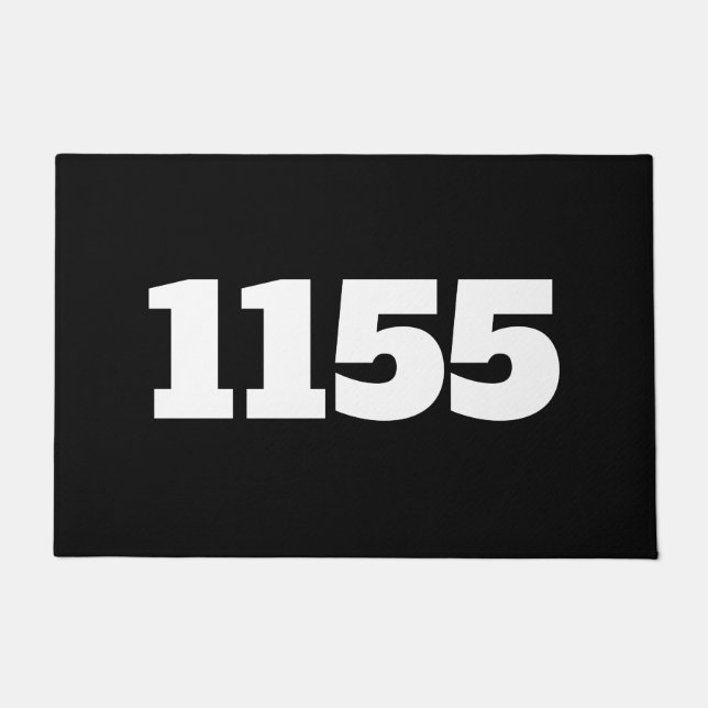 Doormat-House Flat Apartment or Work Place Black Doormat (Front)