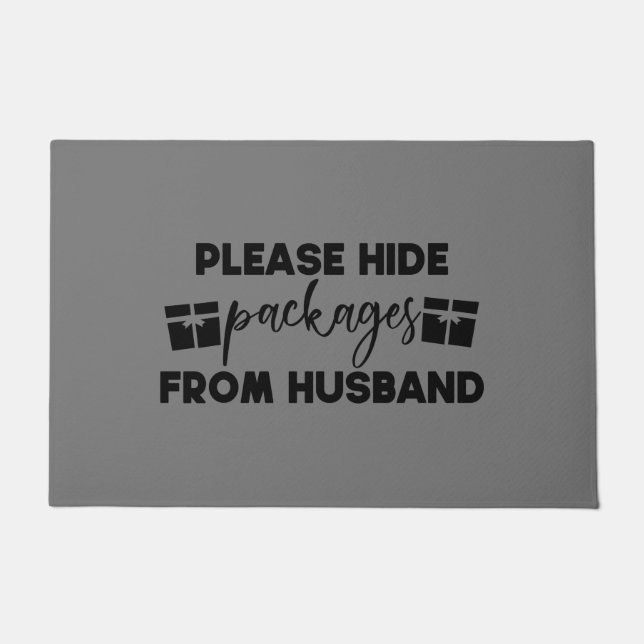 Doormat - Please Hide Packages From Husband (Front)
