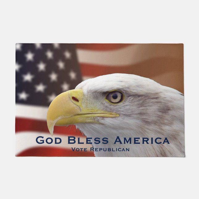 Doormat Political God Bless Vote Republican (Front)