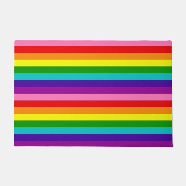 Doormat Rainbow Flag LGBTQIA Gay Pride (Front)