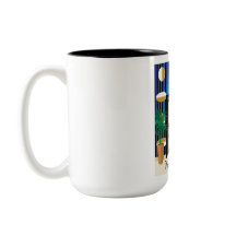 Doors Are My Jamb | Colour Block Art Deco Mug