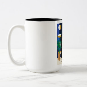 Doors Are My Jamb Colour Block Art Deco Mug