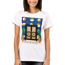 Doors Are My Jamb | Colour Block Art Deco T-Shirt