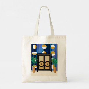 Doors Are My Jamb Colour Block Art Deco Tote Bag