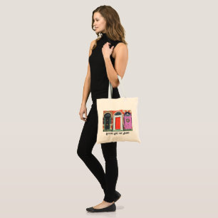Doors Are My Jamb   Colour Block Georgian Doors Tote Bag