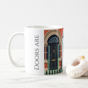 Doors Are My Jamb   Colour Block in Ireland Coffee Mug