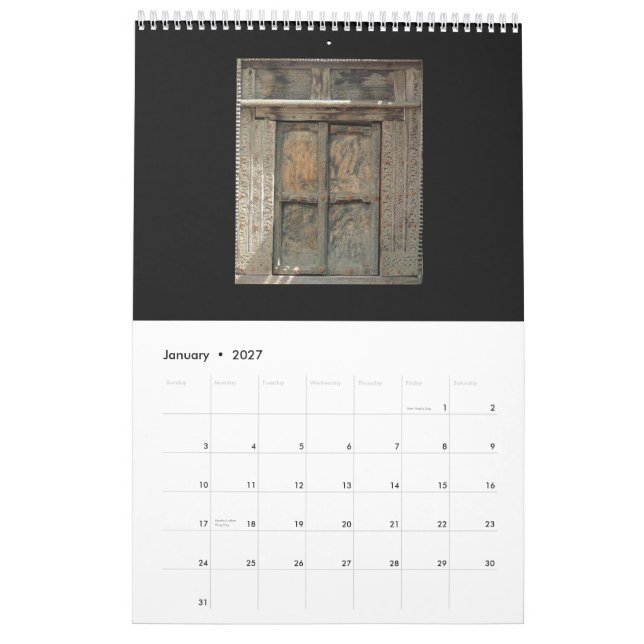 Doors Calendar (Jan 2027)
