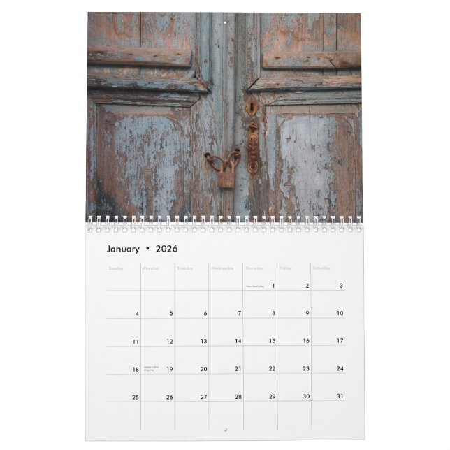 doors calendar (Jan 2026)