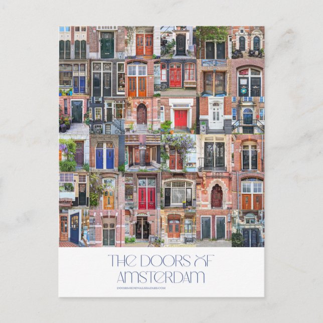 Doors of Amsterdam Postcard (Front)