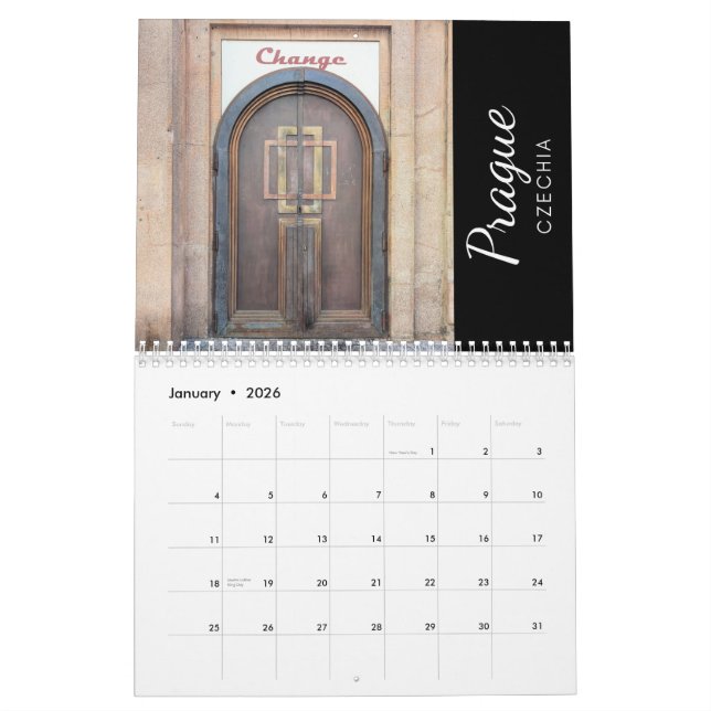 Doors of Europe 2026 Calendar (Jan 2026)