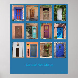 Doors of New Mexico Poster