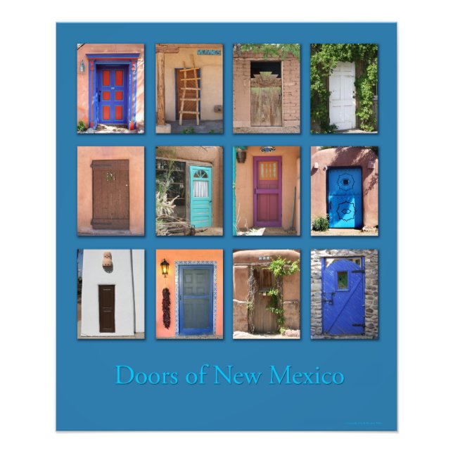 Doors of New Mexico version 1 Photo Print (Front)
