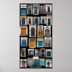 Doors of Paris Poster