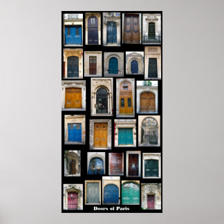 Doors of Paris Poster