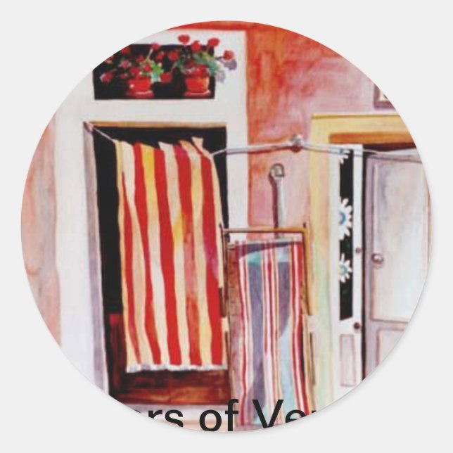 Doors of Venice Classic Round Sticker (Front)