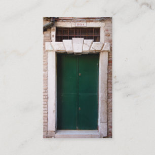 doors of venice, italy business card