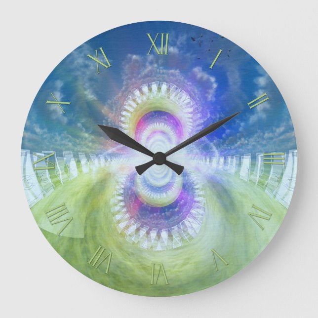 Doors to Fractal Dimension Large Clock (Front)