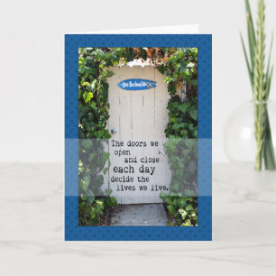 Doors We Open door photograph Greeting Card
