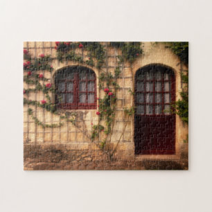 Doorway of rose cottage jigsaw puzzle