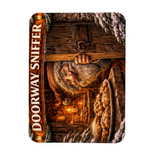 Doorway Sniffer Icelandic Yule Lad Magnet