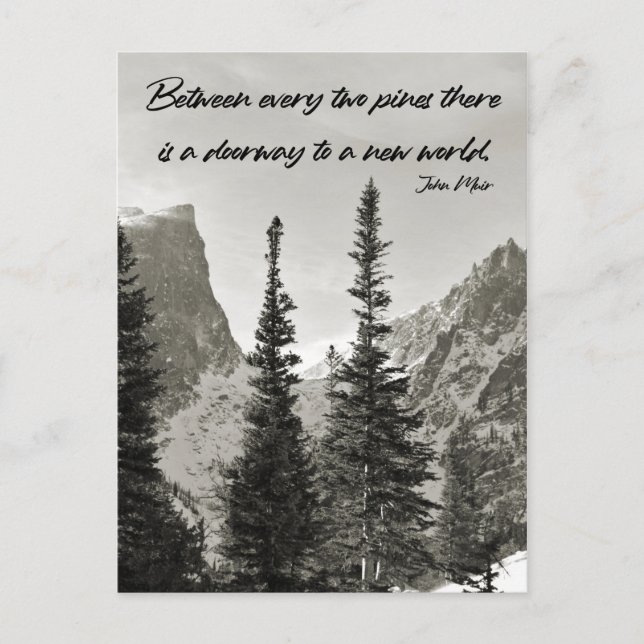 Doorway to a New World in the Mountains Postcard (Front)