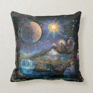 "Doorway to the Stars" Throw Pillow