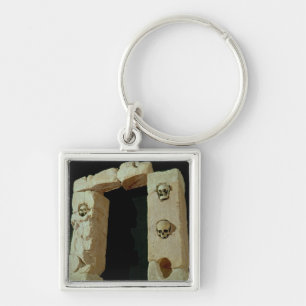 Doorway with Skulls Key Ring