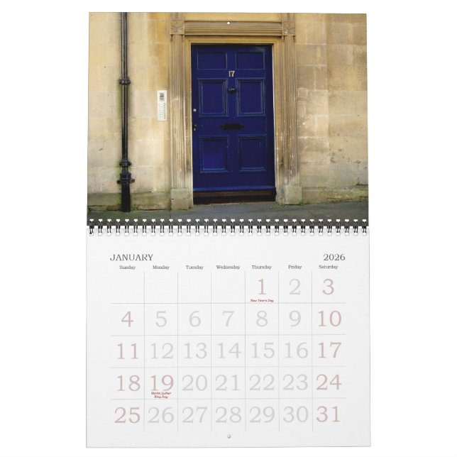 Doorways to England Calendar (Jan 2026)